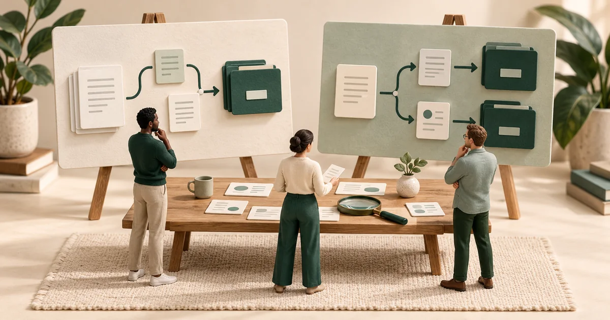 Linear Health vs Tennr, compared on the referral work each proposal completes Procurement team comparing referral workflows and checking evidence from two vendors